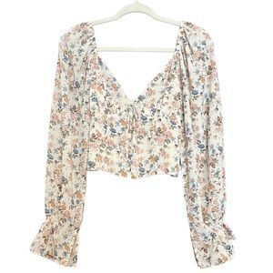 Floral Baby Doll Pheasant Top